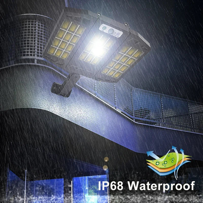Solar Street Light Motion Sensor Led Headlight Power Waterproof Zpaxo
