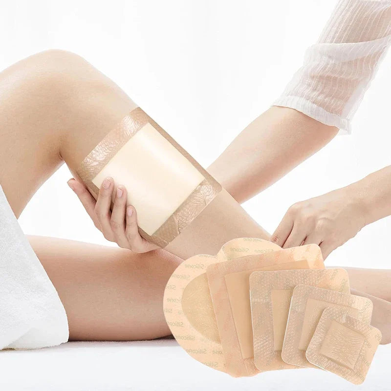 Silicone Foam Adhesive Wound Dressing – Sterile Healing Pad Foam Wound Dressing Zpaxo