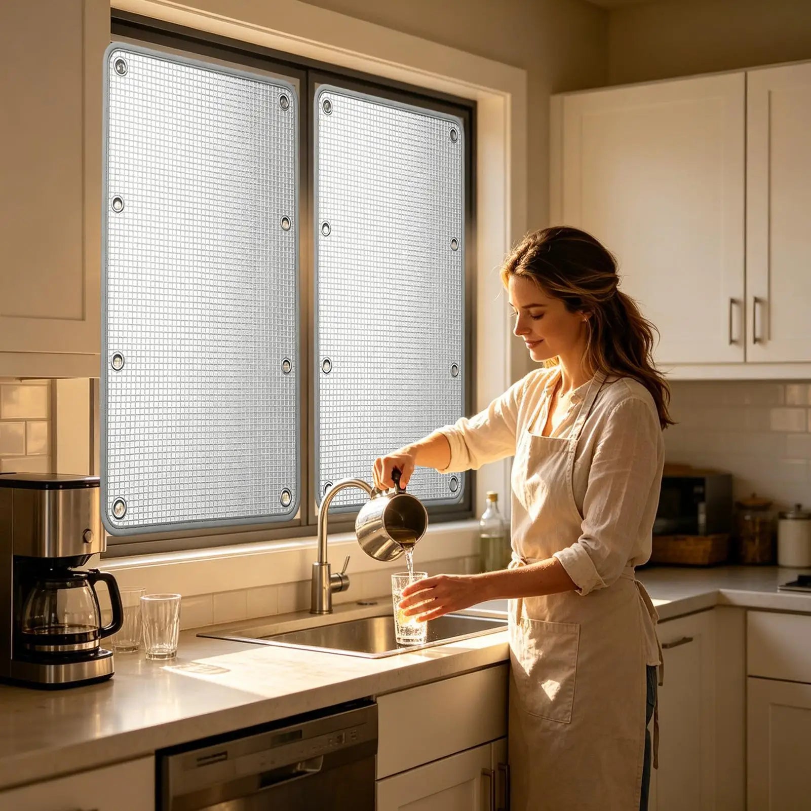 Window Glass Shading Film Sun Shade Protector Pad Room Office Sunshine Room Insulation Film Anti UV Sunshade Aluminum Foil Zpaxo