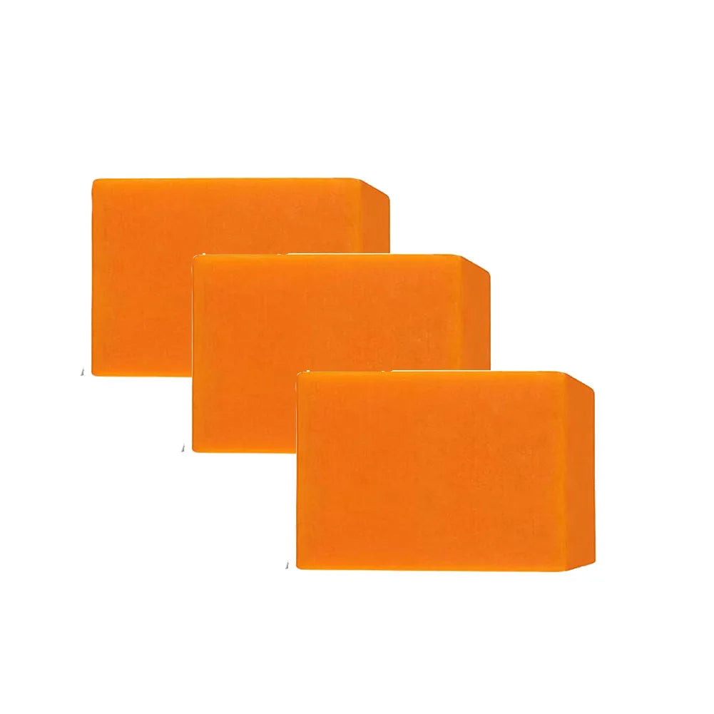 1/2/3cps Gentle Body Soap Bar for Long-Lasting Freshness Daily Cleansing Natural Persimmon Soap for Effective Odor Control Skin Zpaxo 3PCS