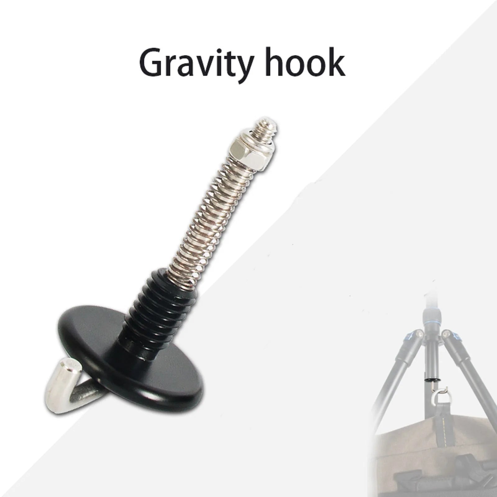 Tripod Center Shaft 3 8 Screw Gravity Stabilized Weights Hook Metal