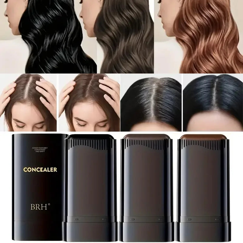 3-In-1 Hair Coloring Stick with Comb Teeth,Temporary Hair Color Corrector,Quick Gray Coverage,Unisex 20g Portable Hair Dye Stick Zpaxo