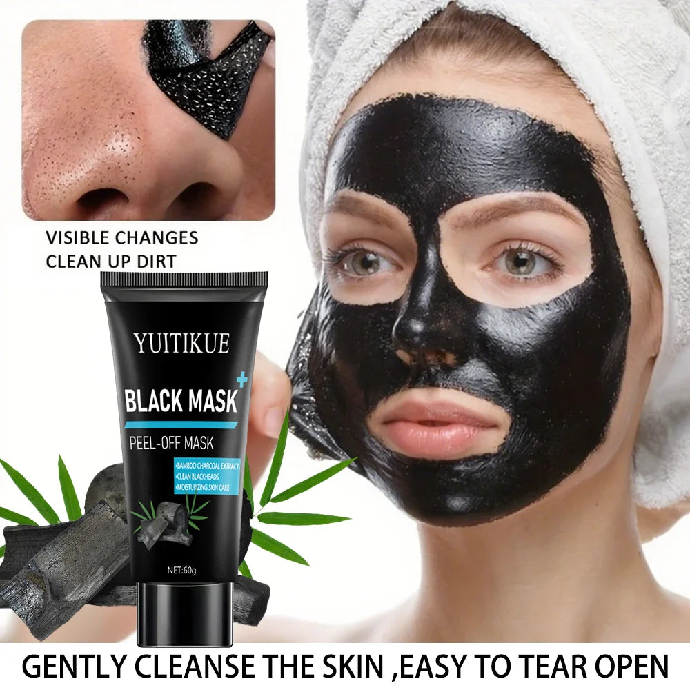 Black Peel Off Mask – Bamboo Charcoal Blackhead Remover 60g Peel Off Face Mask Zpaxo