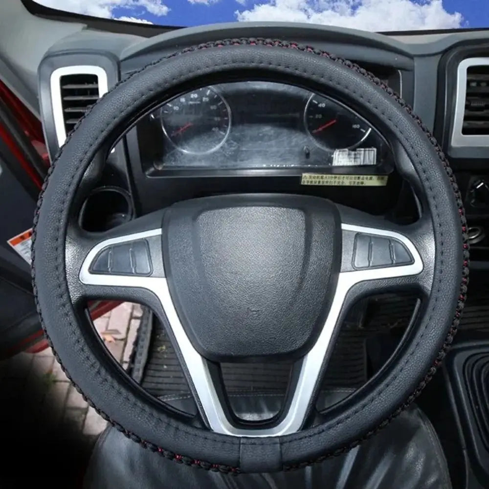 Non-slip Car Steering Wheel Cover Elastic Design Breathable Material Zpaxo
