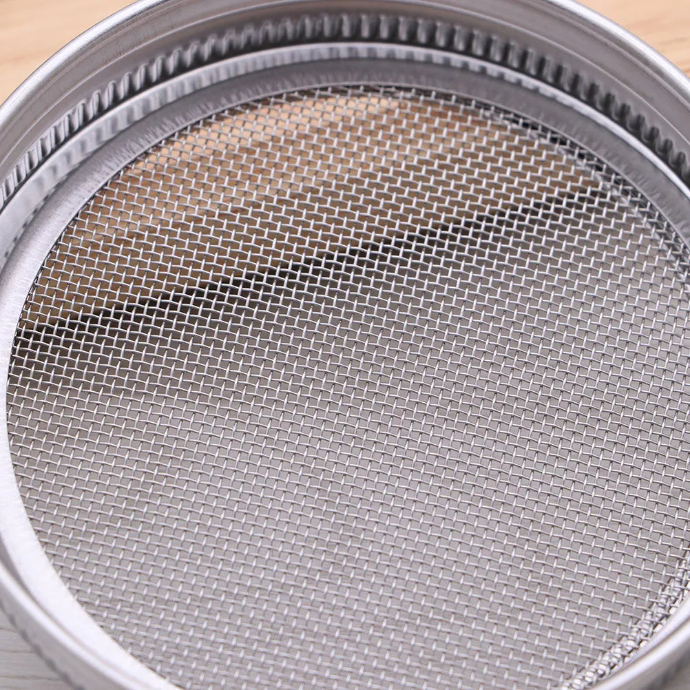 4Pcs Stainless Steel Sprouting Lids for Mason Jars Removable Mesh Screen Easy Clean 70Mm Round Mouth Covers for Organic Zpaxo