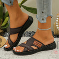 Women Flat Slippers Summer Outdoor Wear Sandals Soft Bottom