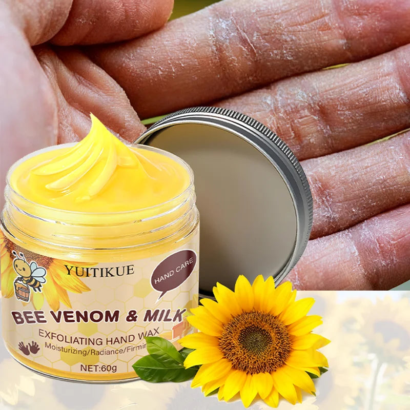 Bee Venom Milk Exfoliating Hand Wax Mask 60g | Peel & Firm Hand Wax Mask Zpaxo