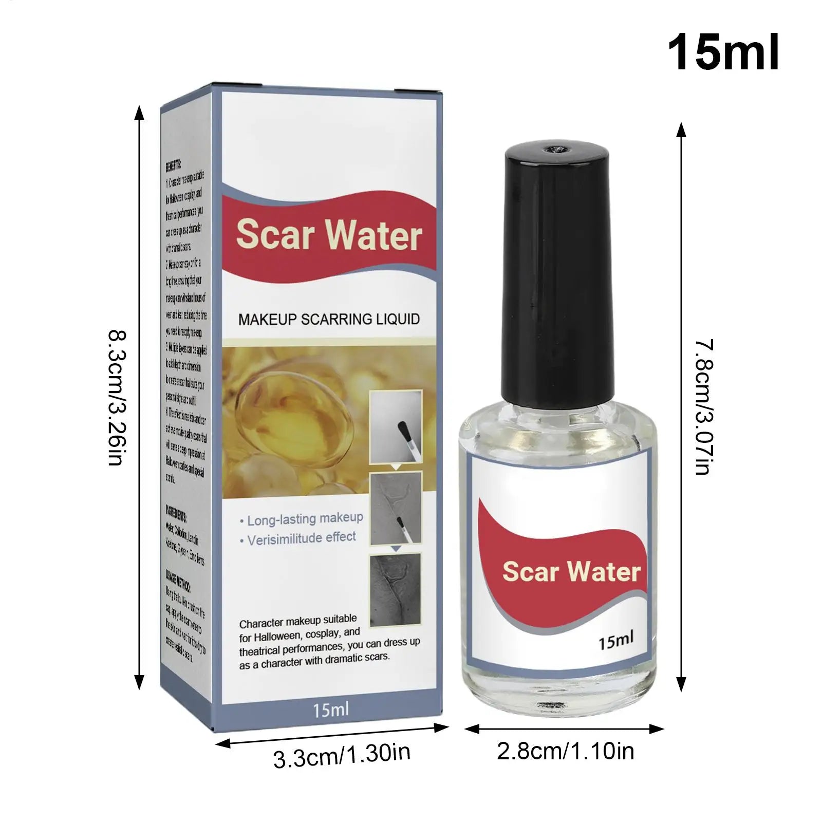Scarring Liquid Scar Maker Realistic Brush Halloween Costume Party