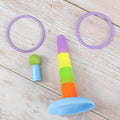 Interactive Bright Ring Toss Playground Educational Parrot Playing