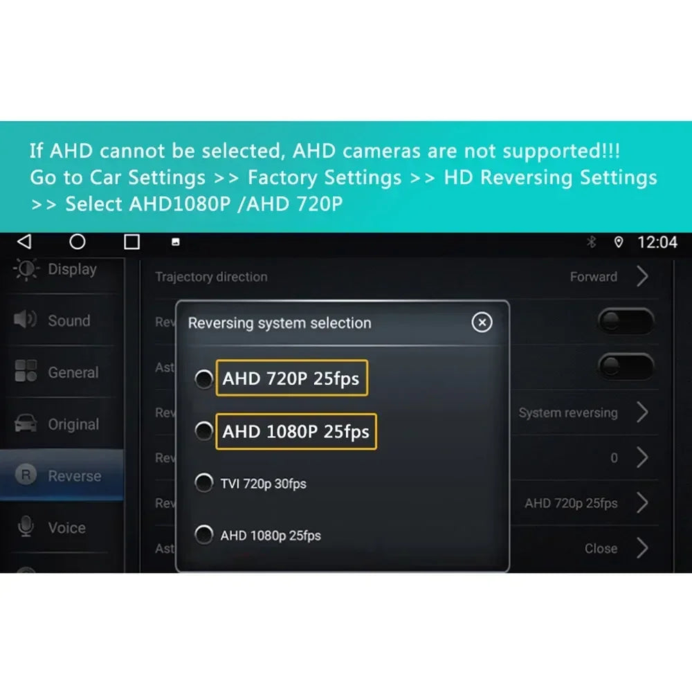 3D AHD1080P 360 Car Camera Panoramic Surround View Right Left Front