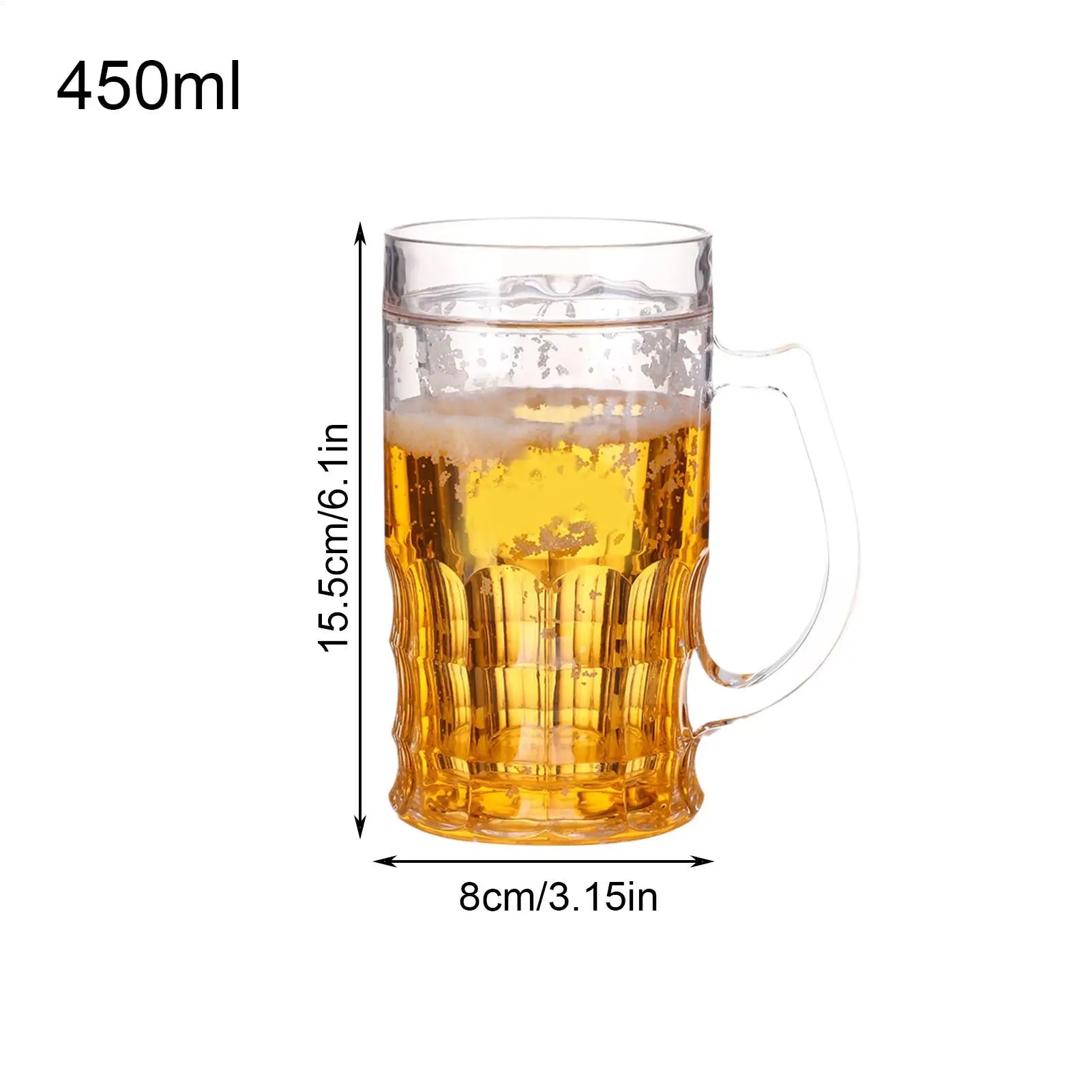 Simulated Beer Mug Funny Fake Double Layer Cup Creative Model Prank