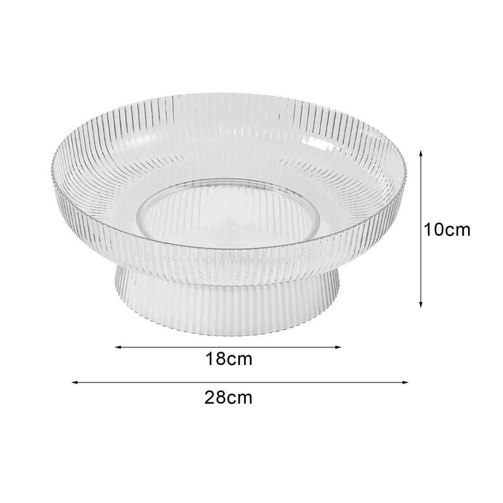 Pedestal Fruit Bowl – Decorative Basket & Dessert Display Stand Decorative Fruit Bowl Zpaxo