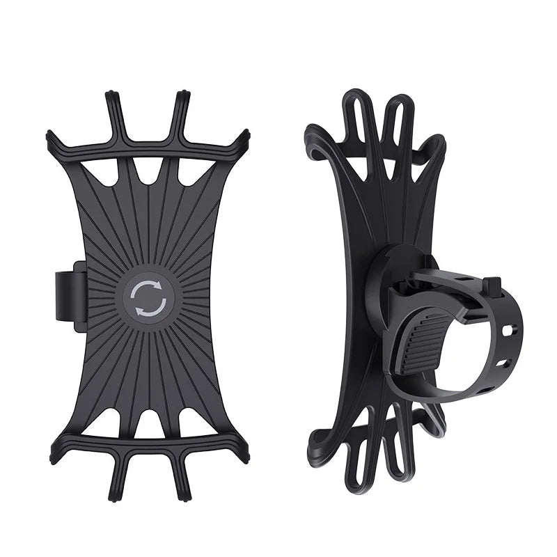 360° Bike & Motorcycle Phone Mount – Fits 4"–7" Phones Handlebar Phone Mount Zpaxo Black