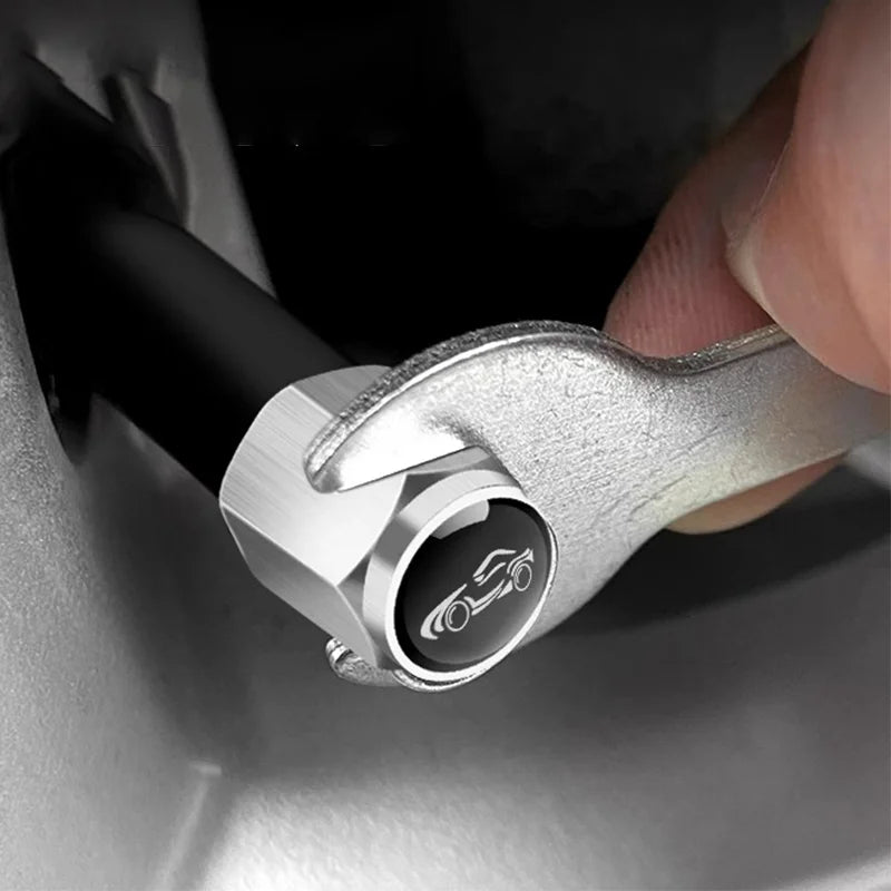 Anti-Theft Tire Valve Caps – Universal Dustproof Cover Set