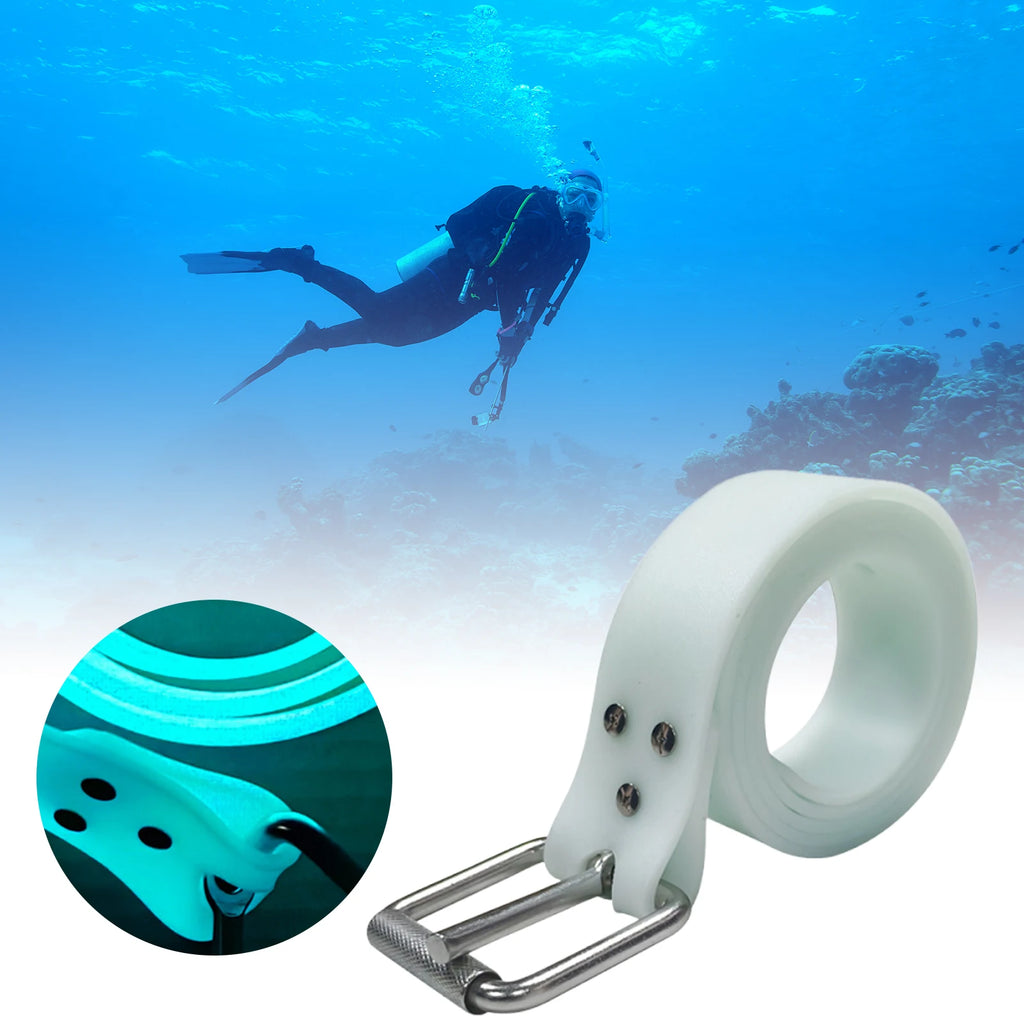 Adjustable Scuba Block Belts Anti-slip Luminous Freediving Weight