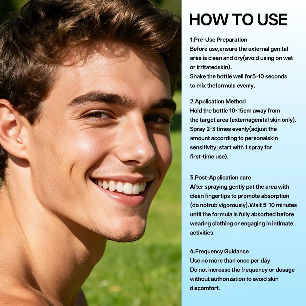Herbal Men's Enhancement Spray 30ml – Fast-Absorbing Care Men's Care Spray Zpaxo