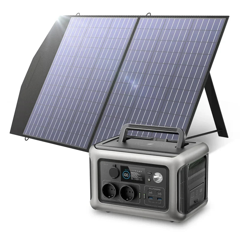 ALLPOWERS Solarpanel 100W 140W 200W Solar Energy Charger LiFePo4 Zpaxo R600 with 100W CN US