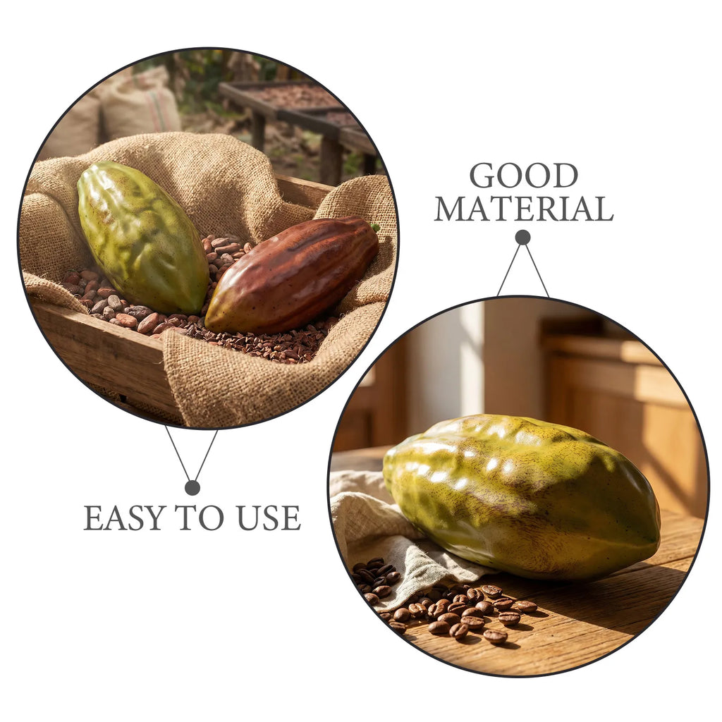Artificial Coffee Fruit Lifelike Cocoa Beans Simulation Fake