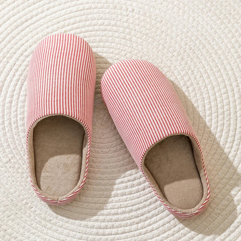 Men's Home Slippers Spring Autumn Indoor Non-slip House Shoes Soft