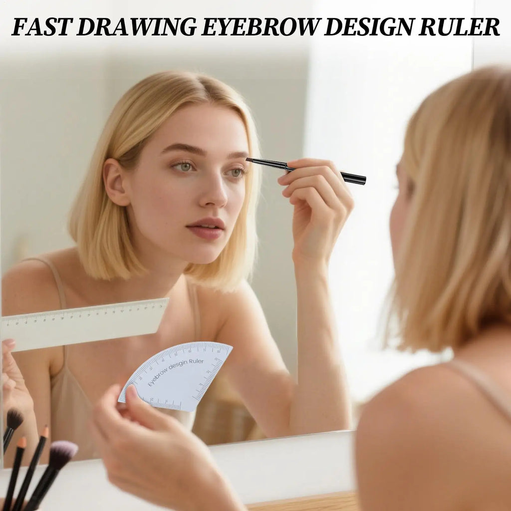 Reusable Eyebrow Ruler – Brow Shaping & Design Tool Eyebrow Shaping Tool Zpaxo