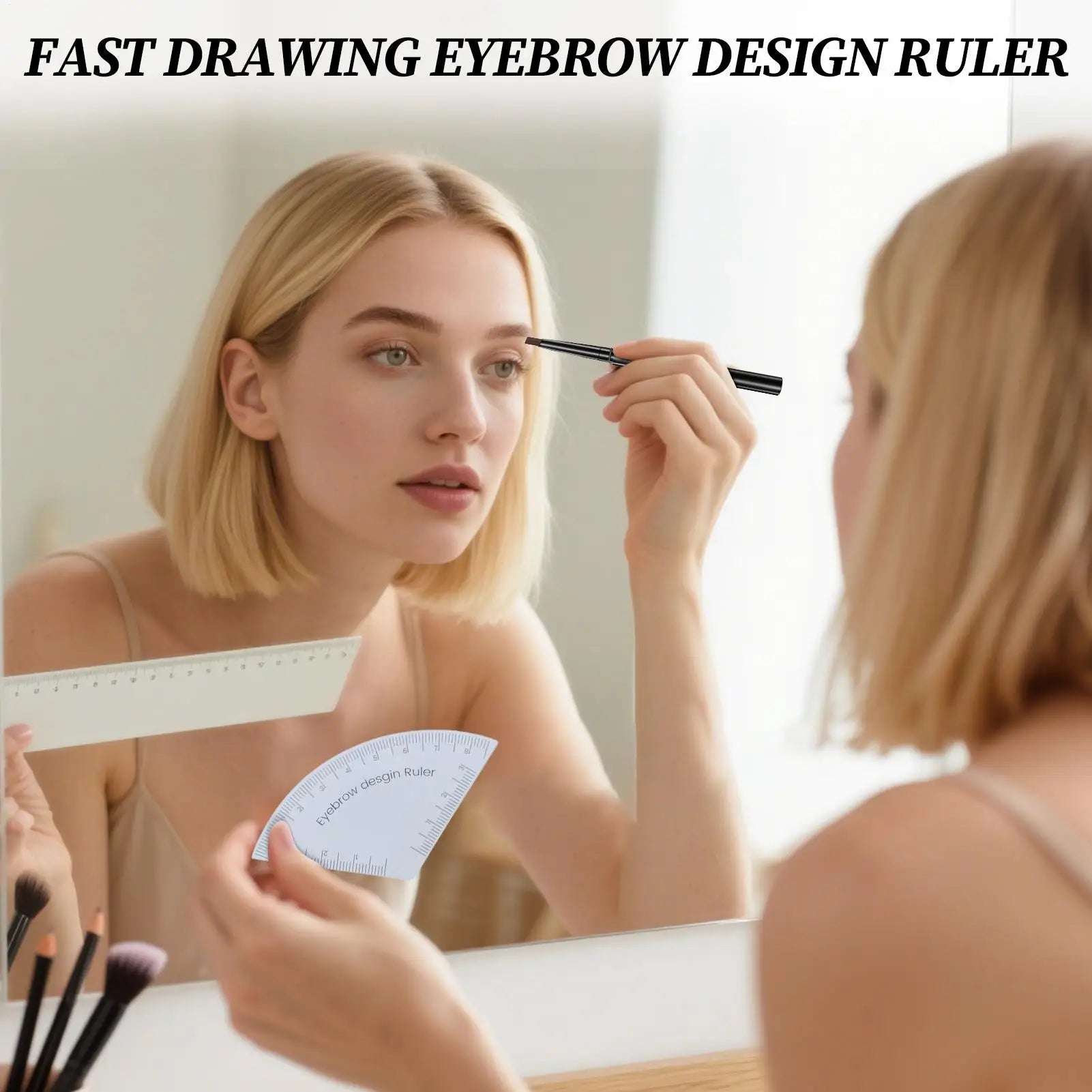 Reusable Eyebrow Ruler – Brow Shaping & Design Tool Eyebrow Shaping Tool Zpaxo