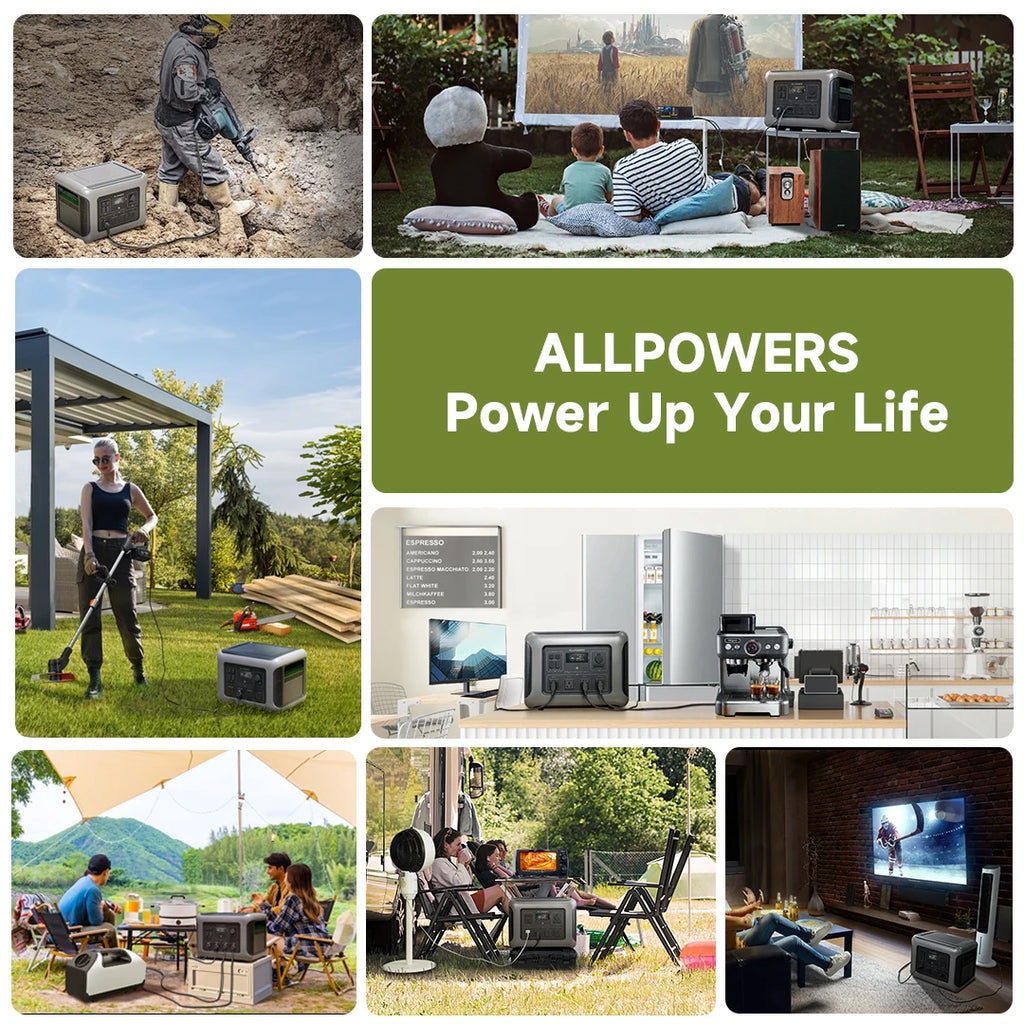 ALLPOWERS Foldable Solar Panel 400W 2X400W Charger Output 2016Wh Zpaxo