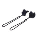 Silicone Swimming Ear Plugs with Lanyard & Nose Clip | 1 Pair Swimming Ear Plugs Zpaxo 1 Black