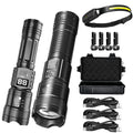 ZHIYU 2000LM Tactical LED Flashlight – USB Rechargeable Zoom Torch