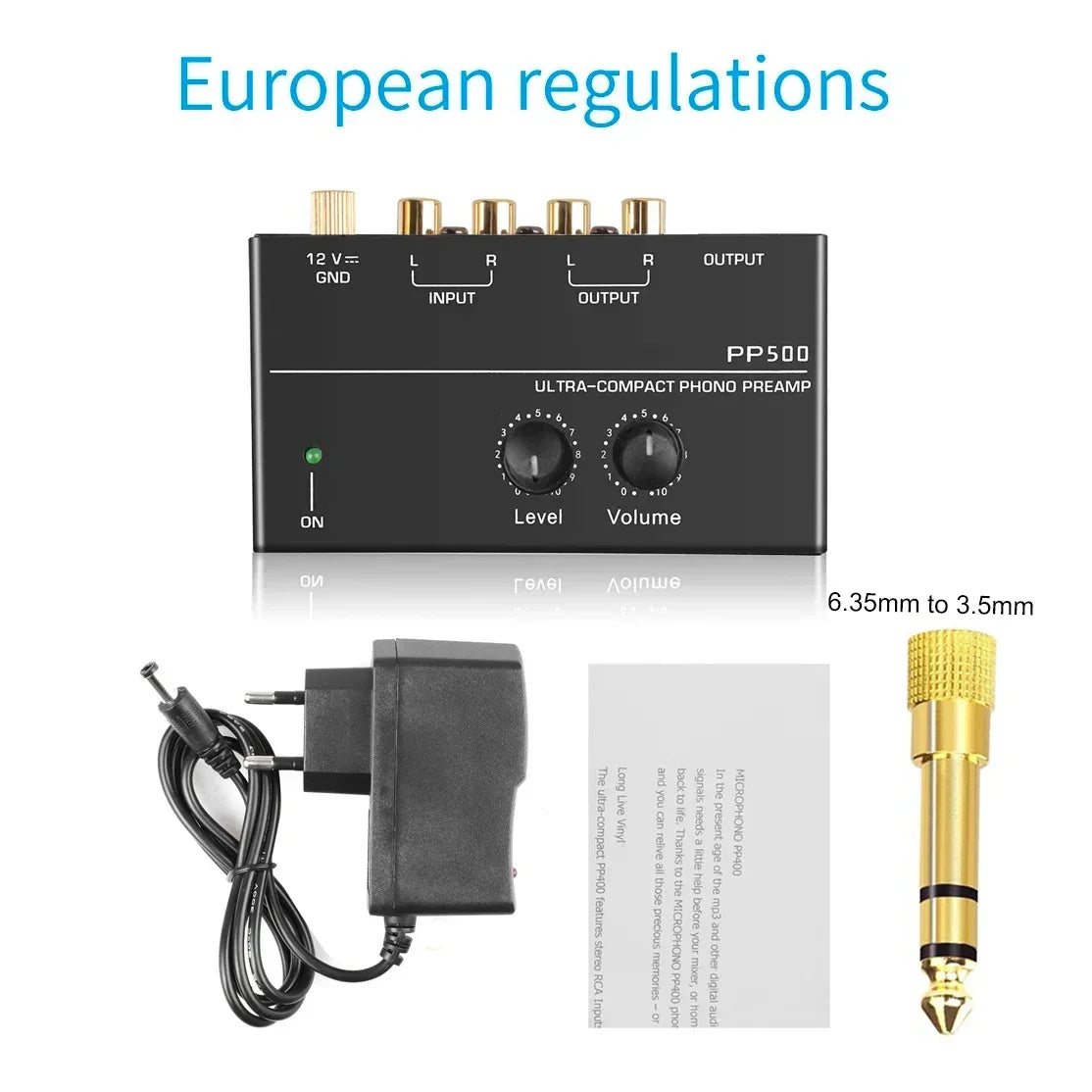 Audio Amplifier Phono Preamp Pre Amp Preamplifier Level Volume Zpaxo EU Adapter