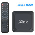 X98K TV Box Android13 RK3528 Quad-core USB BT AV1 3D Wifi6 4K HDR Zpaxo X98K2G16G 100V-240V US Plug