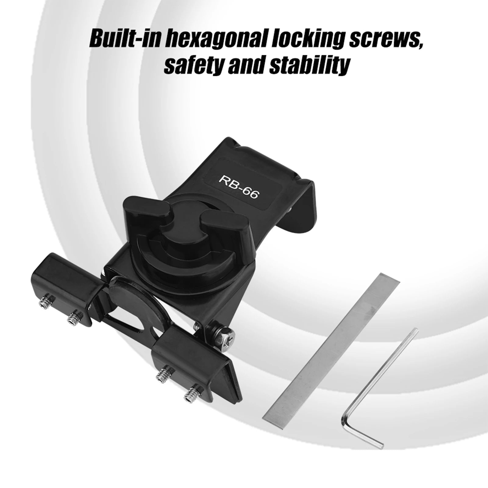 Car Mobile Antenna Mount Stainless Steel Vehicle Clip Bracket Holder
