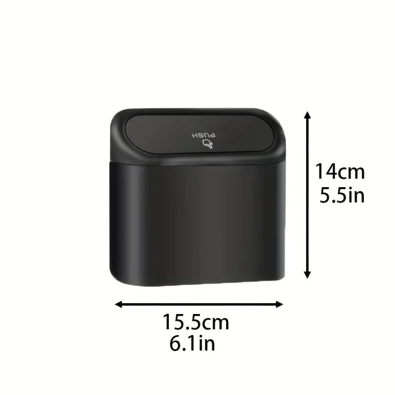 Car Trash Can with Lid Leak-proof Dustbin Mini Automotive Accessories for Car Door Cup Holder Seat Back Zpaxo