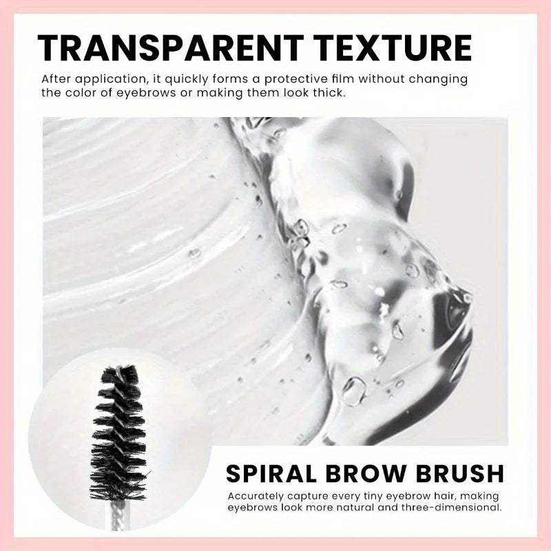 Transparent Eyebrow Styling Long Lasting Eyebrow Shaping Styling Gel Waterproof Liquid Eyebrow Eyelash Fixed Gel With Brush Comb Zpaxo