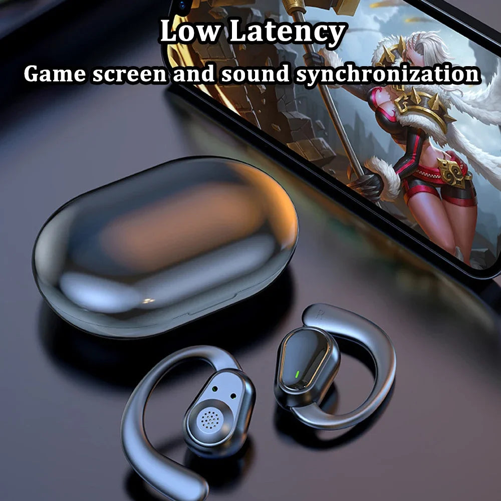KEBIDUMEI Open-ear Bluetooth 5 3 Earphones Ear Hook Headphones Hifi