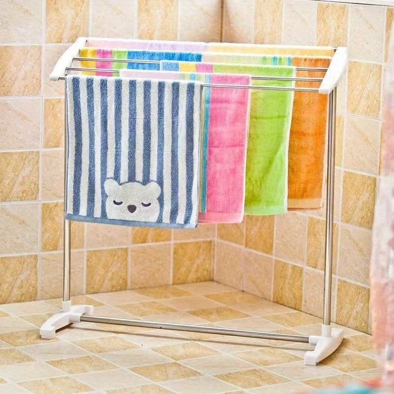 Stainless Steel Drying Rack Multi-purpose Clothes Hanger Indoor