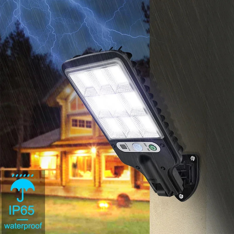 108 COB Solar Street Lamp – Motion Sensor, 3 Modes, Remote