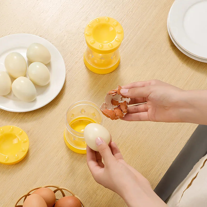Hot Hand-cranked Automatic Egg Sheller 1pc New Household Shell Peeling Machine Egg Opener Tool Fully Automatic Small Tool Zpaxo