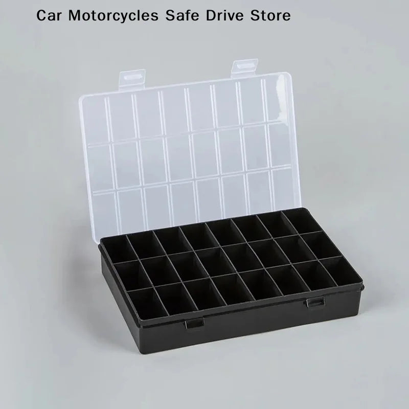 CM24 Grids Multifunctional Clear Plastic Organizer Box Container