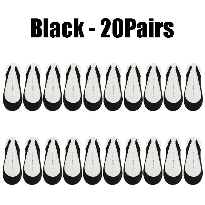 Invisible Silicone Anti-slip Short Socks Summer Ice Silk Ultra-thin