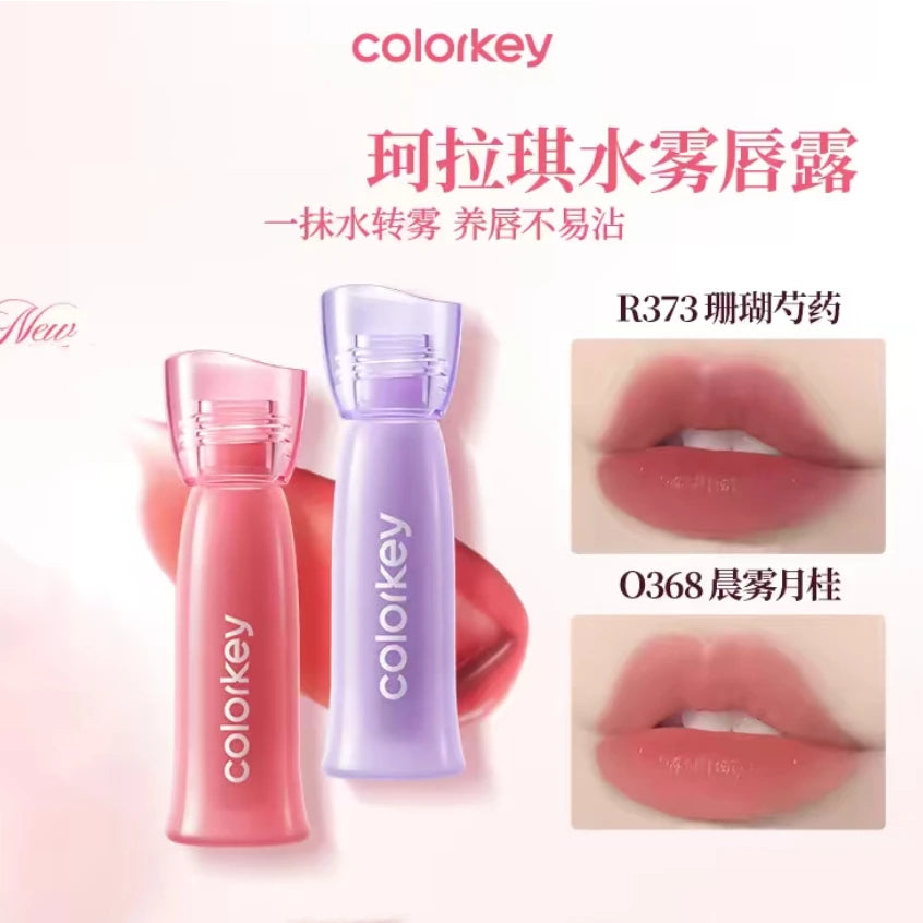 Shades COLORKEY Light Matte Soft Water Tint Liquid Lipstick Lipgloss Zpaxo