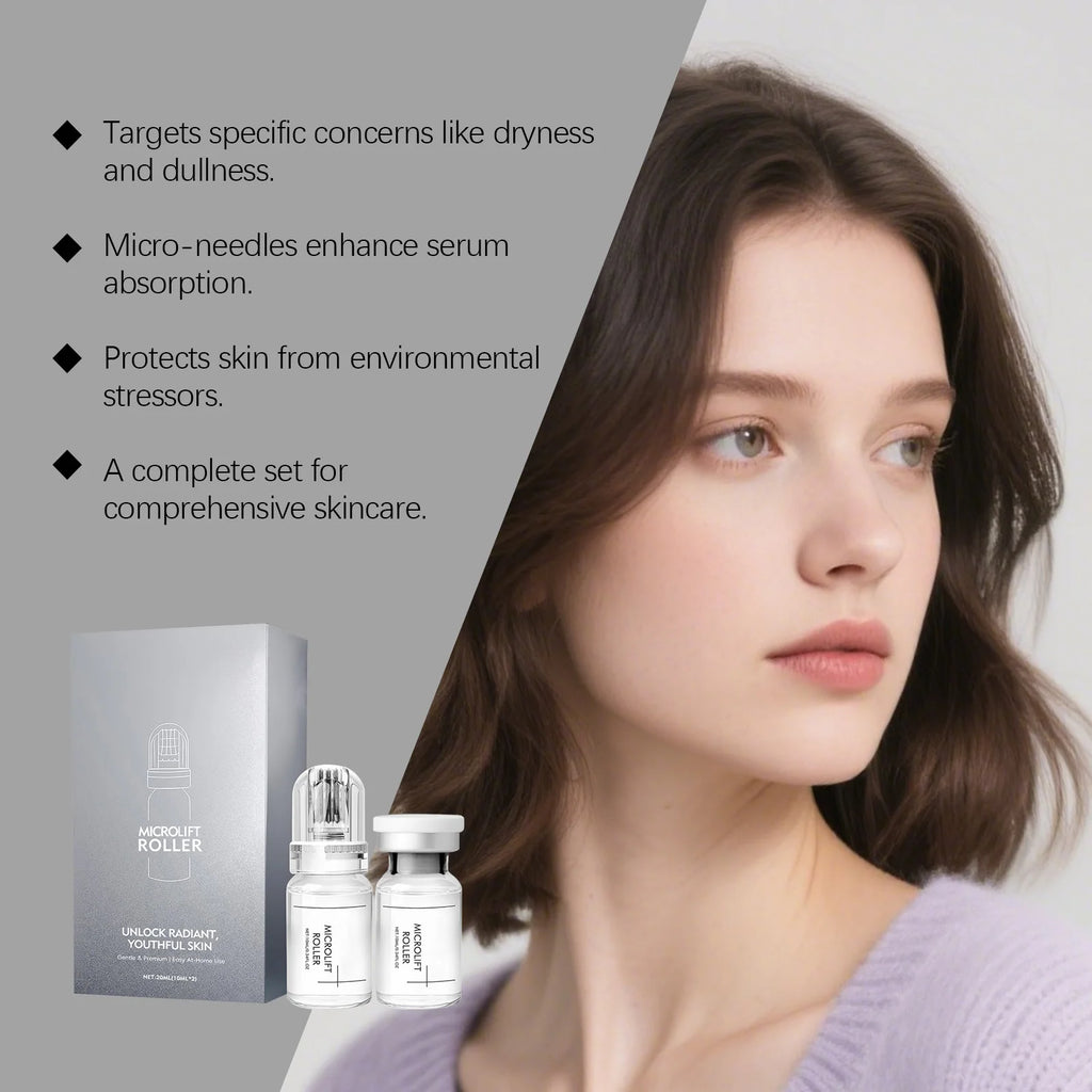 0.25mm Microneedle Brightening Serum Facial Serum Moisturizing and Repairing Deep Hydration Lock Stabilizing and Restore Gentle Zpaxo