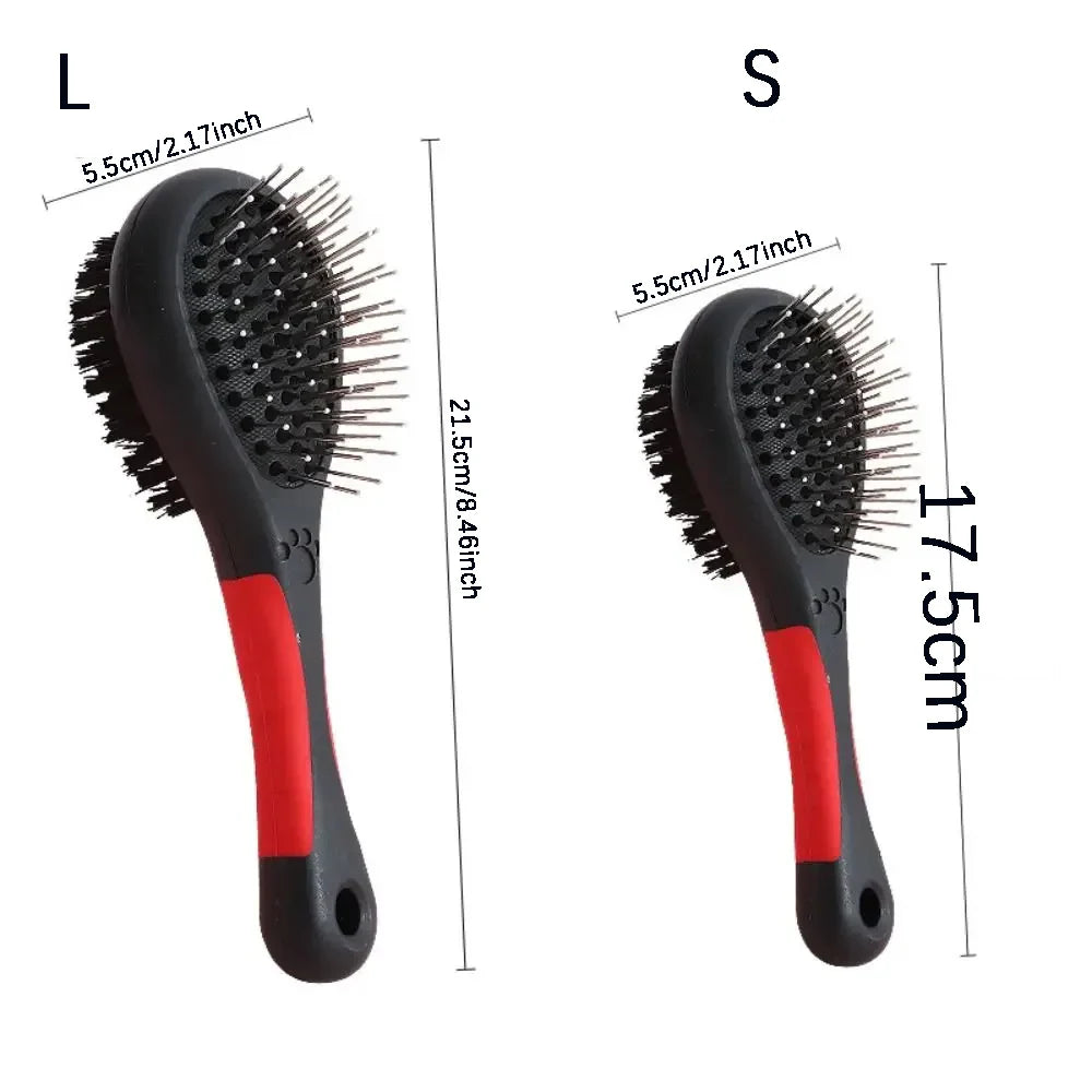Pet Dog Needle Comb Durable Double-sided Bathing Brush Plastic Zpaxo