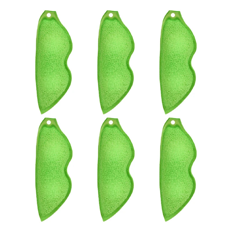 Cleaning Beans Sponge Internal Durable Shaped Bottle Magic Cleaner Zpaxo 6Pcs