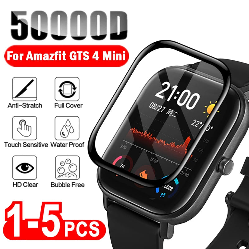 Full Screen Protector for Amazfit Watch GTS 2E 2 3 4 mini GTR 4 3 Pro protective film for amazfit Bip S Lite U Pro bip 3 Pop pro Zpaxo Amazfit BiP U 5pcs