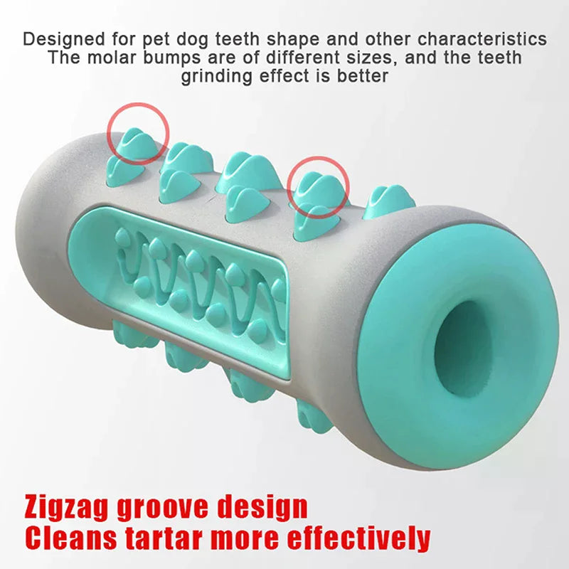 Rubber Dog Molar Toothbrush Toys Chew Cleaning Teeth Safe Puppy Dental Care Soft Pet Cleaning Toy Supplies Pet Accessories 1PC Zpaxo