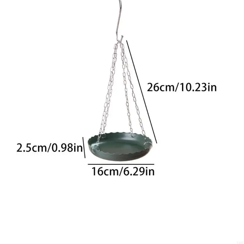 Garden Decoration Bird Bath Feeder Chain Design Outdoor Watching