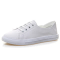 2026 Summer Leather White Sneakers Women Shallow Cut Fold Down Heel Zpaxo XA7566 White 37 China Mainland