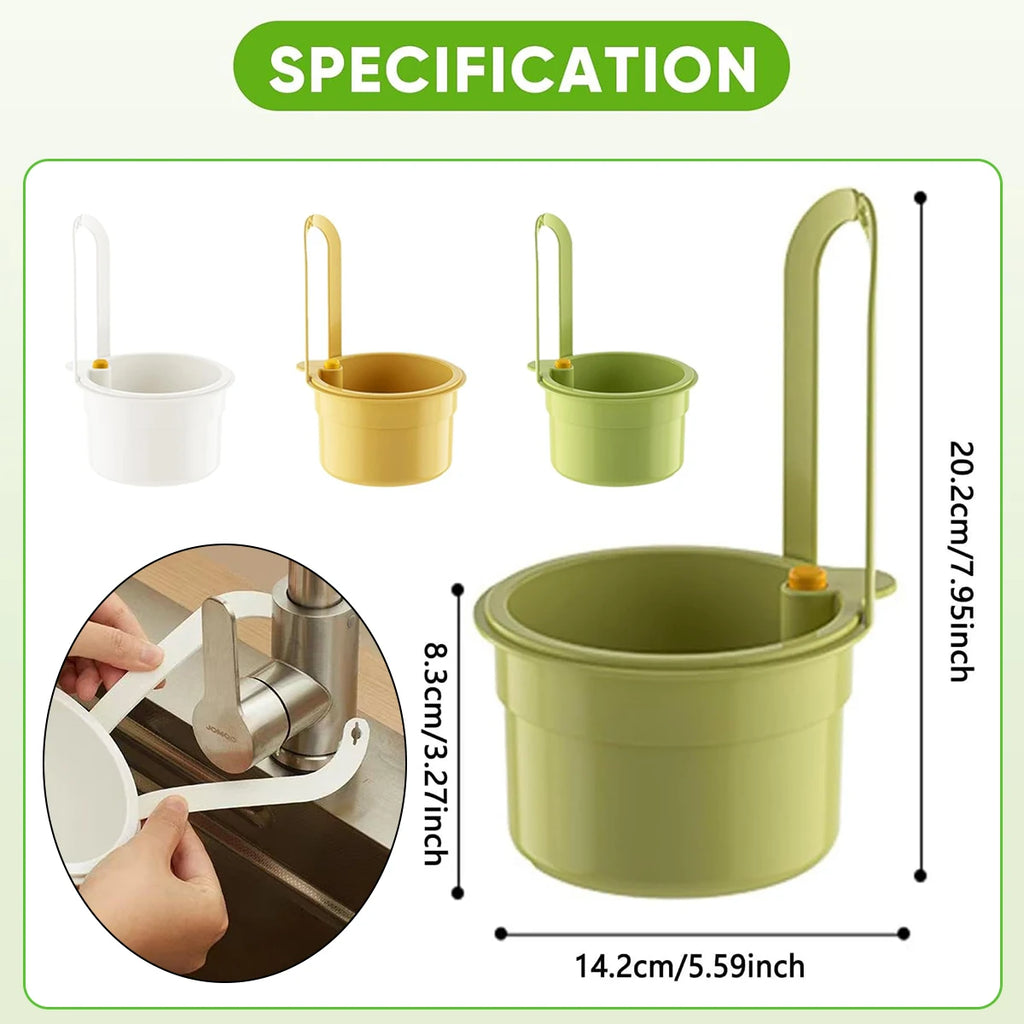 Kitchen Sink Strainer Basket – Self-Cleaning Drain Food Catcher