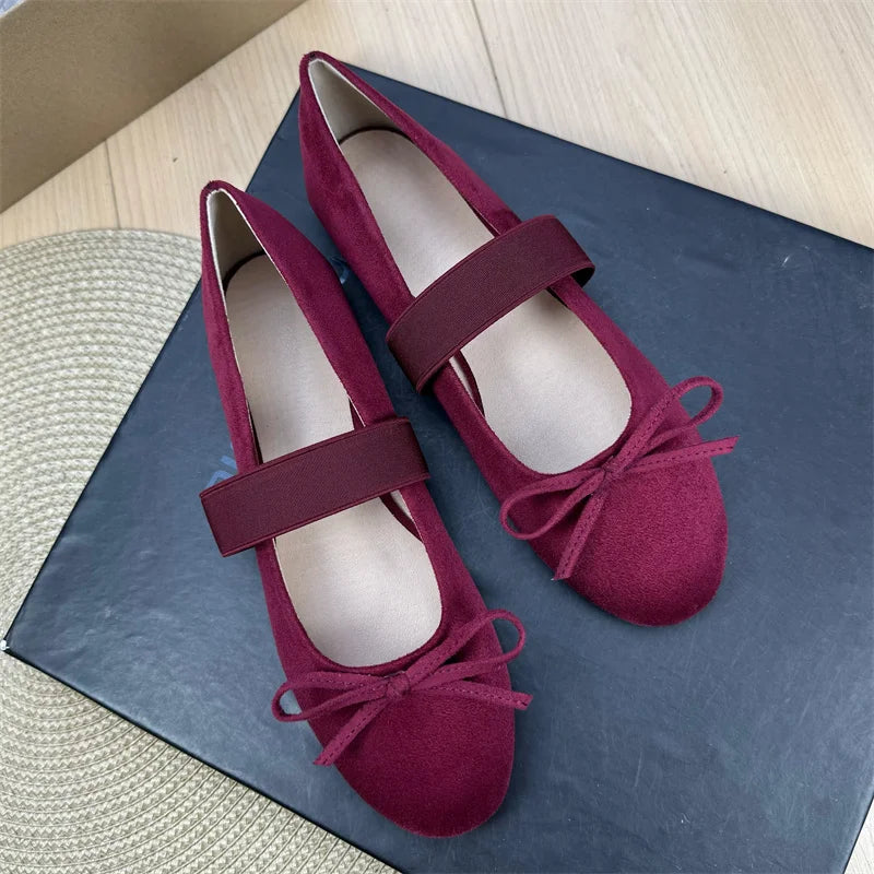 Retro Shallow Flat Shoes for Women 2025 New Spring Autumn Flat Ballet Skirt Mary Jane Shoes Loafers Women zapatillas mujer Zpaxo 2 36