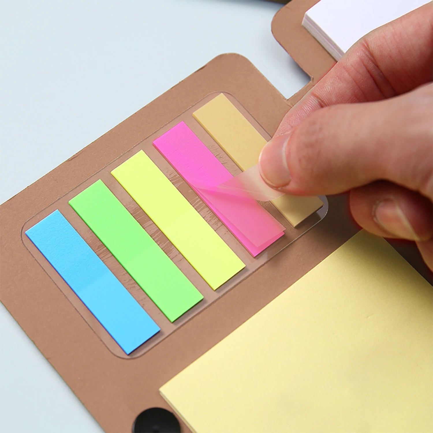 2-Pack Pocket Notebook Set with Sticky Notes & Pen | Travel Journal